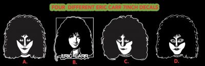 4 Different Eric Carr Decal