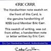 Handwritten note swatch Authentic Memorabilia