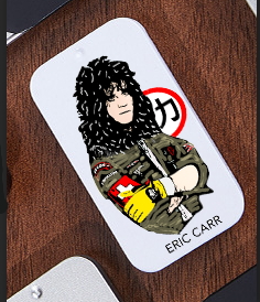 Eric Carr Eight Guitar Picks in Special Metal Case