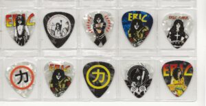 Ten Different Eric Carr Pearl Guitar Picks