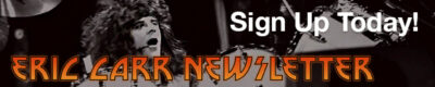 Eric Carr News Letter Banner
