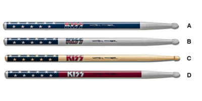 Eric Carr KISS USA Flag Drum Sticks