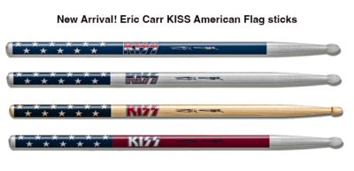 New Arrival! Eric Carr KISS American Flag sticks