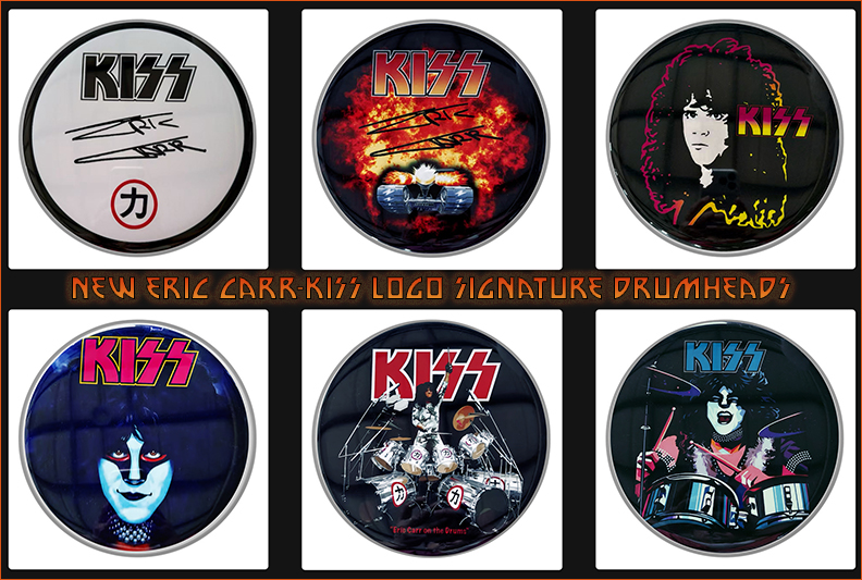Kiss Eric Carr Logo Signature Drumheads