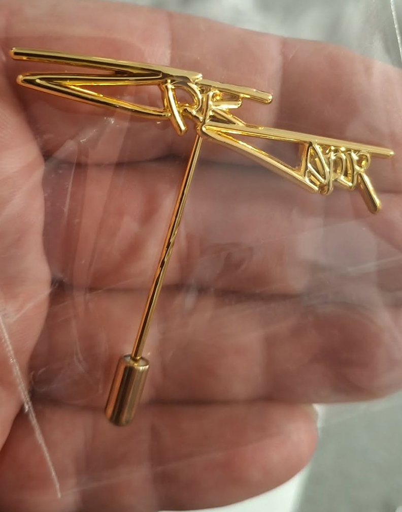 "The Fox" Eric Carr Signature Stick Pin Gold